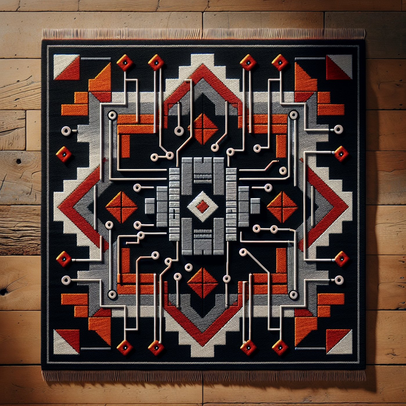 Weaving Tech: The Art of the 555 Timer Rug